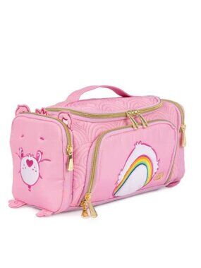 Lug Care Bears Trolley Medium Cosmetic Case Cheer Bear Pink/Care Rainbow Hearts